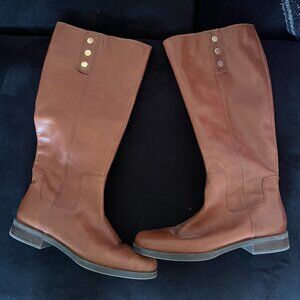 NWOT Franco Sarto Leather knee-high Brown Women's Riding Boots Size 9.5 "Crissy"